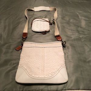 Coach Crossbody bag with matching wristlet